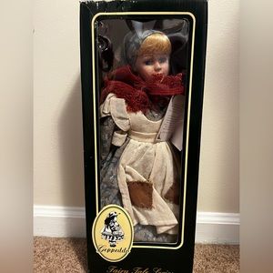 Vintage Geppeddo Cinderella Fairy Tale Series Porcelain Doll